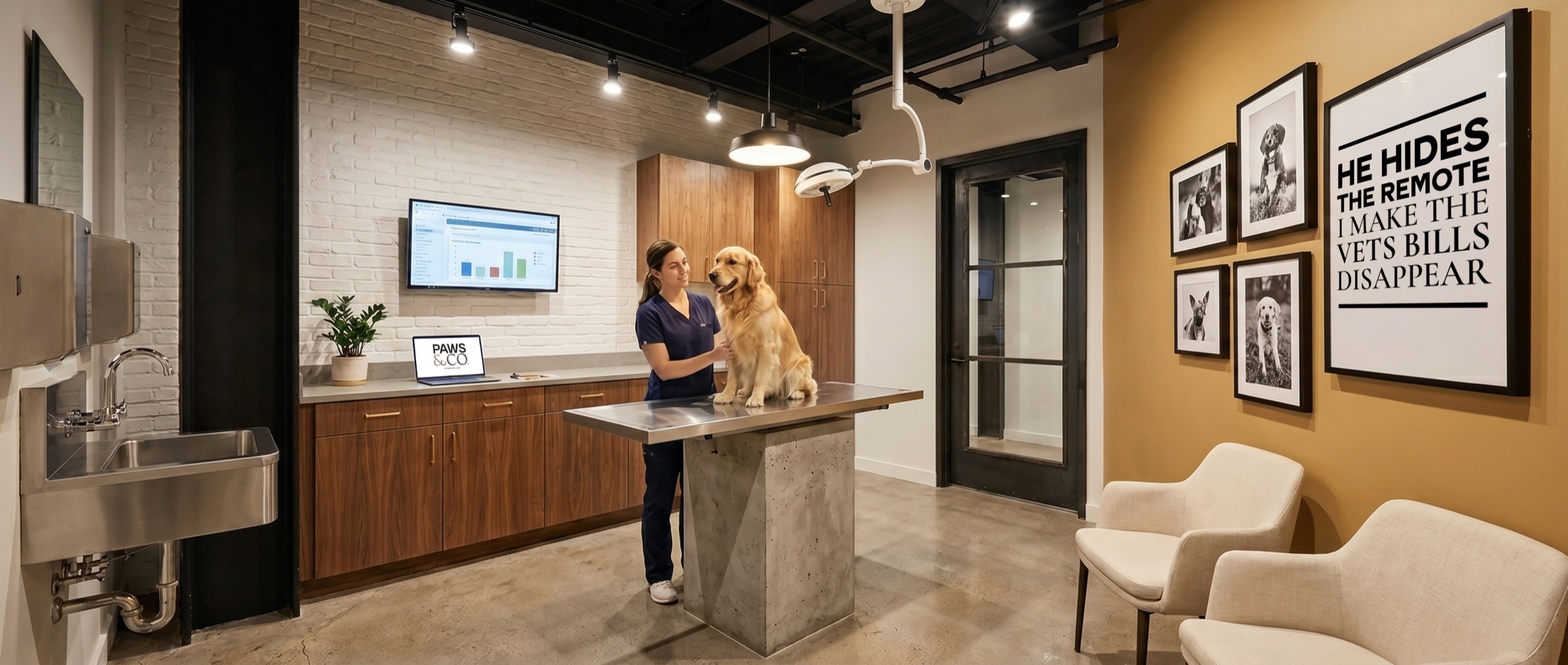 A calm, transparent consultation room