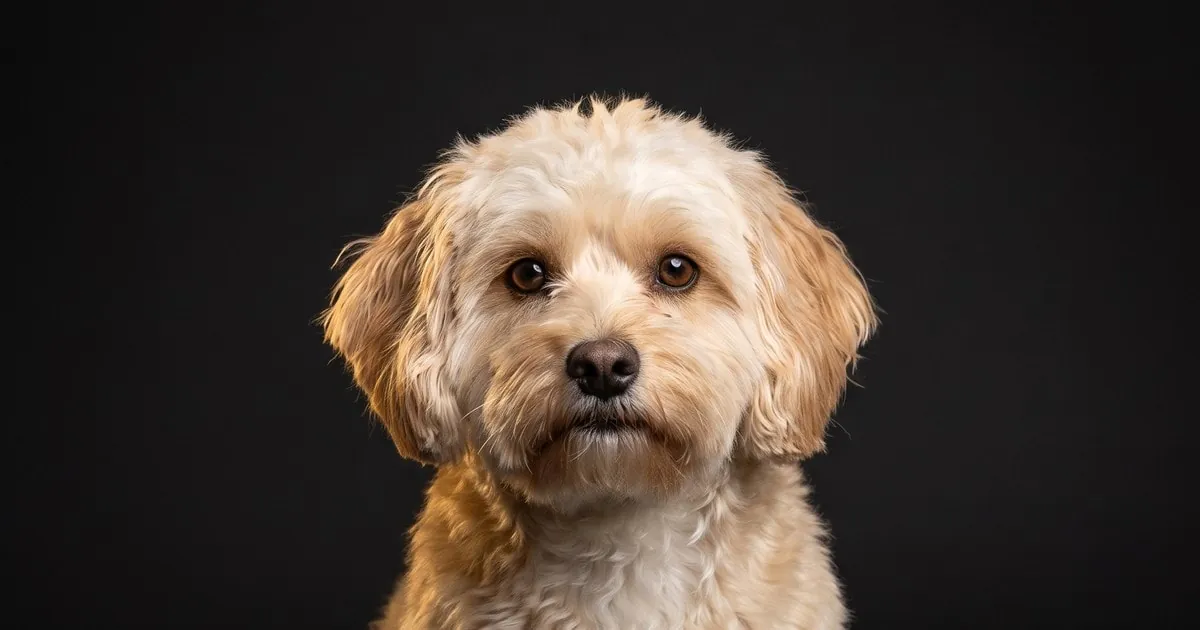 A Havapoo, studio portrait
