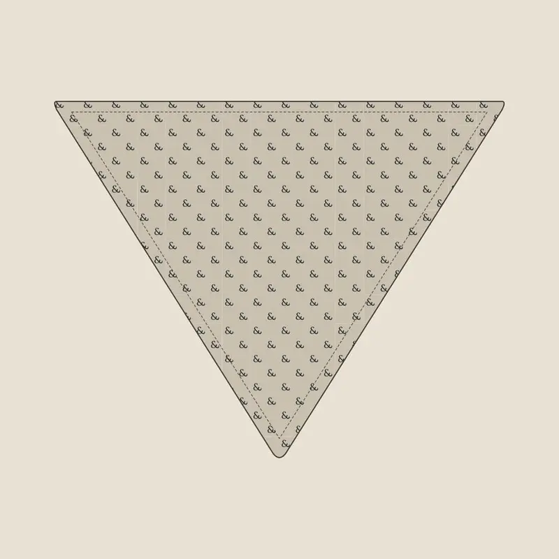 The matching Navy on Stone bandana