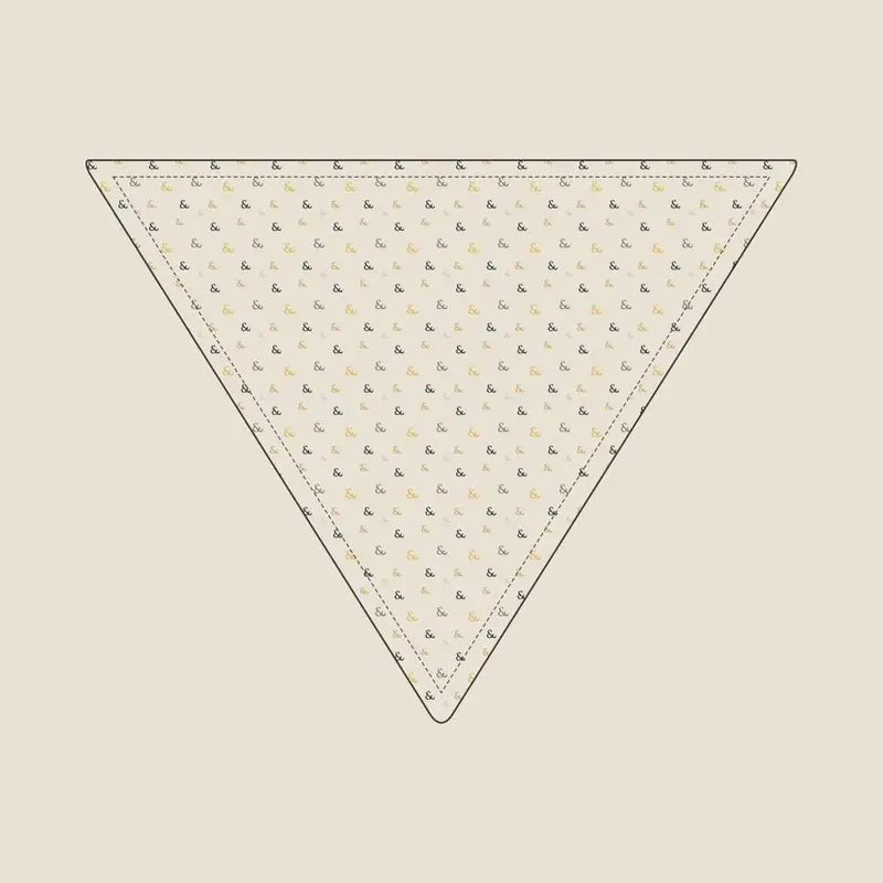 The matching Ampersand Confetti bandana