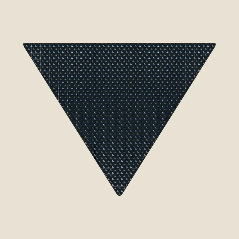 Ampersand Rows bandana, flat