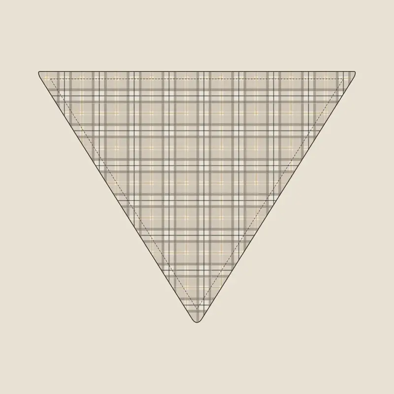The matching Sand Tartan bandana