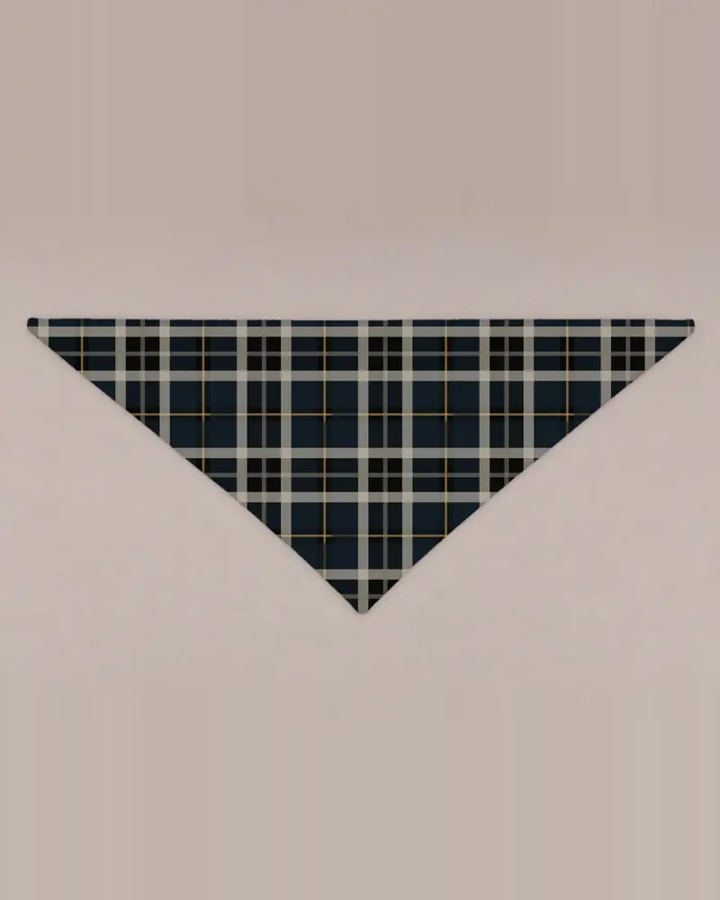 Paws Tartan bandana, flat