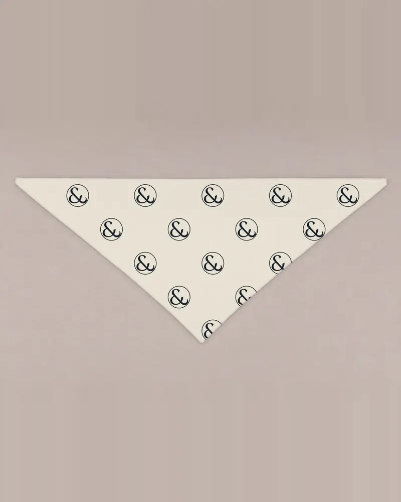 Navy Ring bandana, flat