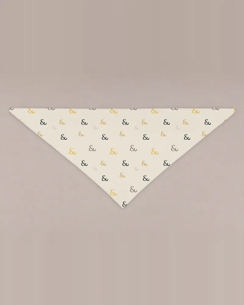 Ampersand Confetti bandana, flat