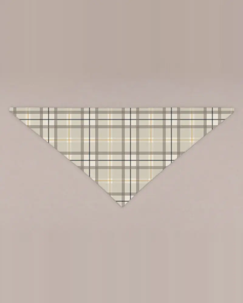 Sand Tartan bandana, flat