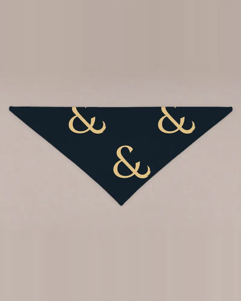 Big Ampersand bandana, flat