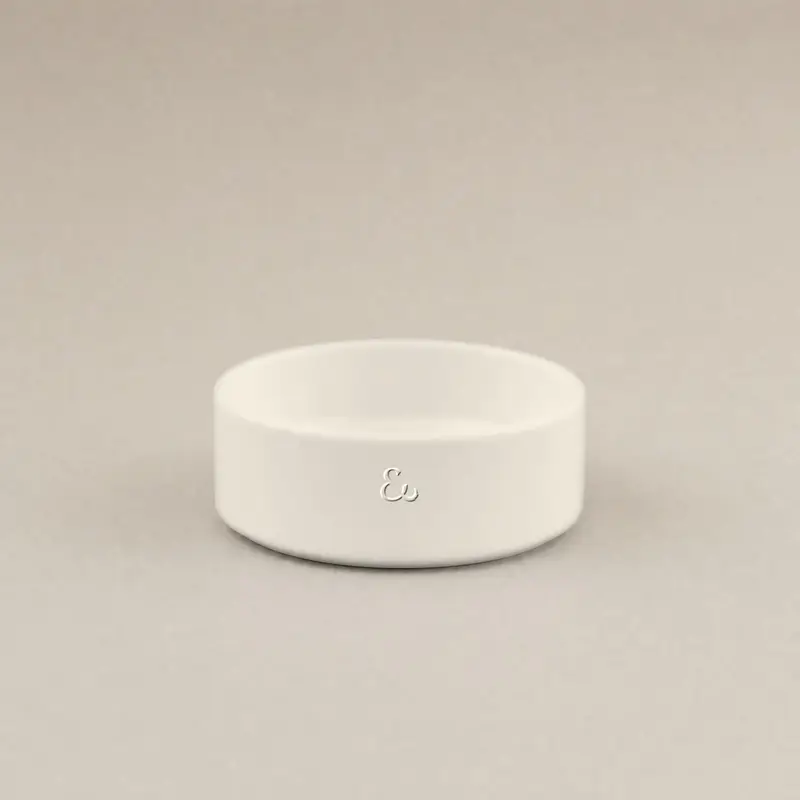 Cat bowl, cream