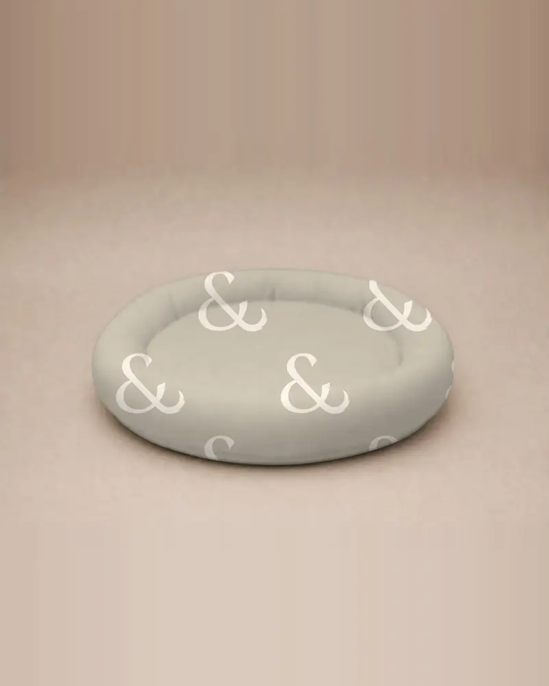 Dog bed, big ampersand stone