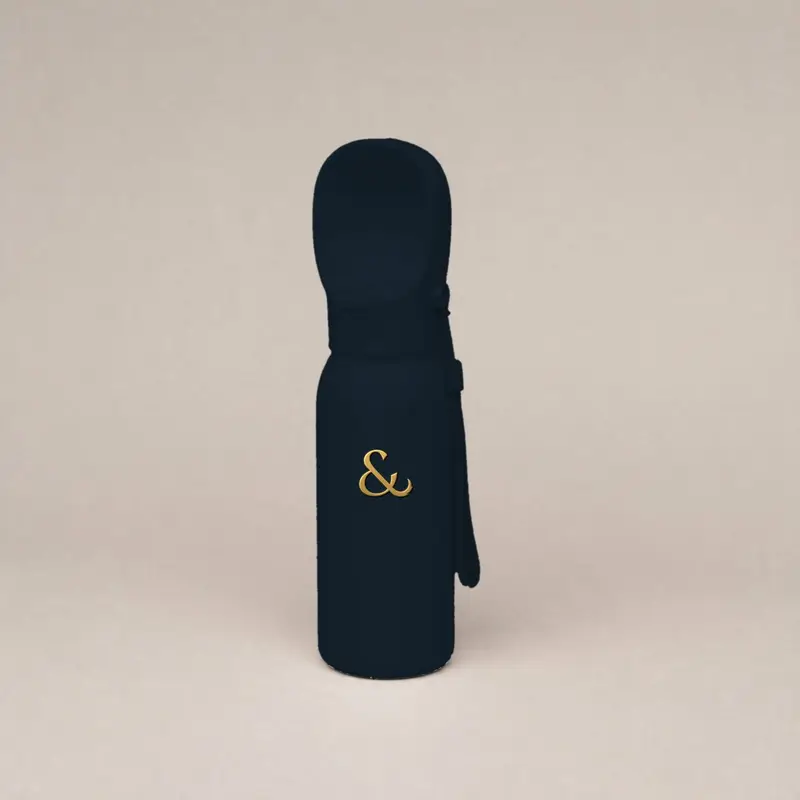 Travel water bottle, navy