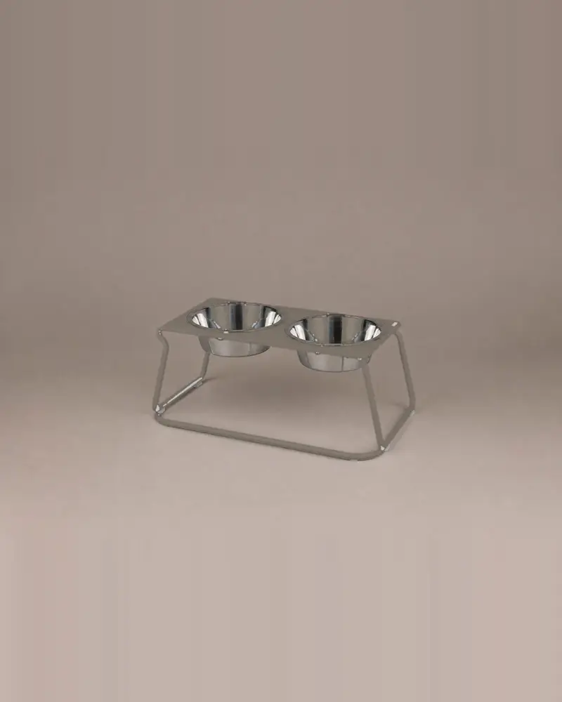 Raised feeder, taupe