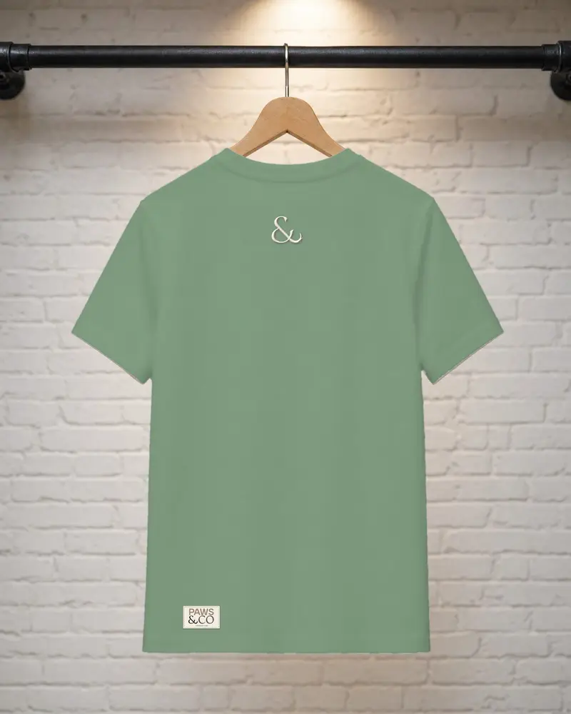 Peace. Love. Dogs. tee, back