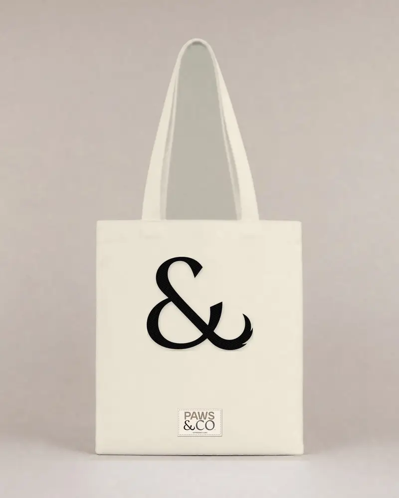 My Kids Have Paws tote, back